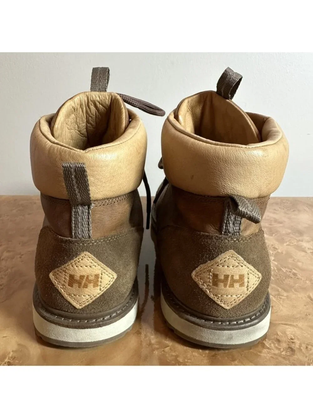 Helly Hansen Men's Brown Leather Suede Hiking Boots Size 11 EU 45